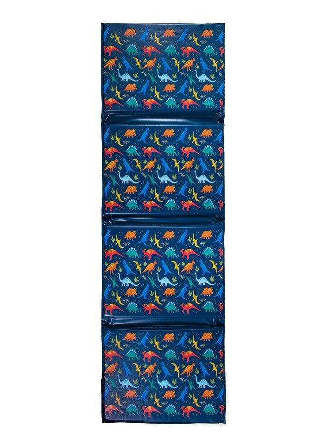 Wildkin Kids Vinyl Nap Mat – Foldable, Durable Rest Mat for Daycare & Preschool - Jurassic Dinosaurs - Image 1
